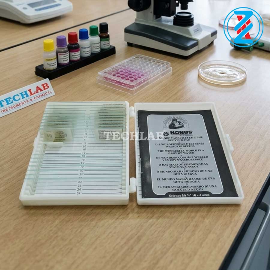 Hộp Lam Mẫu Giọt Nước (10 Tiêu Bản) 15607_OPTIKA