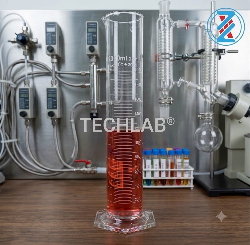 ỐNG ĐONG THỦY TINH ĐẾ LỤC GIÁC 2000ml_GENLAB