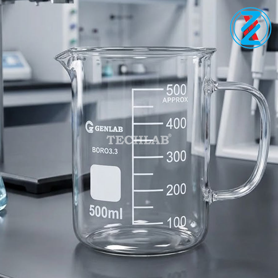 CỐC ĐỐT THẤP THÀNH CÓ QUAI 500ml_GENLAB