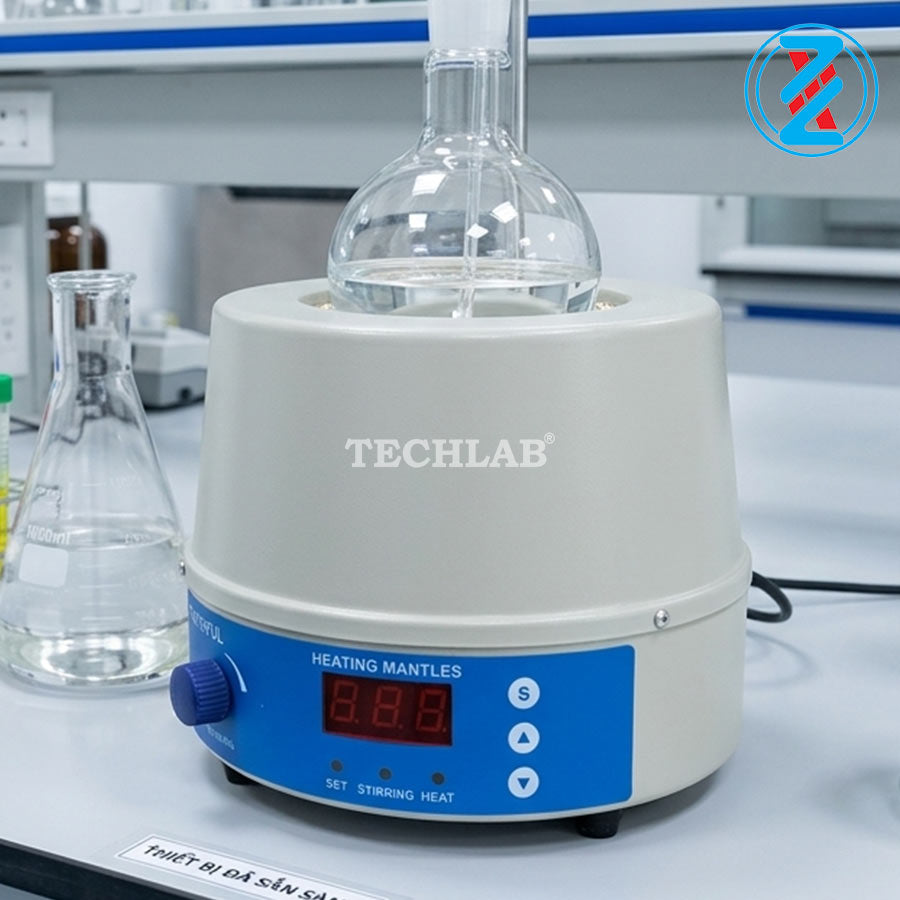 Bếp Đun Bình Cầu Hiện Số Có Khuấy Từ 98-II-C 2000ml