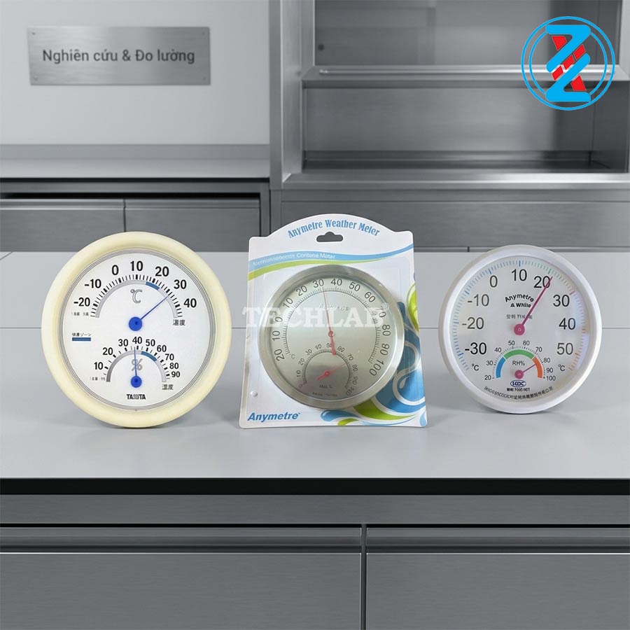 Đồng Hồ Đo Ẩm + Nhiệt Kế Anymetre Weather Meter