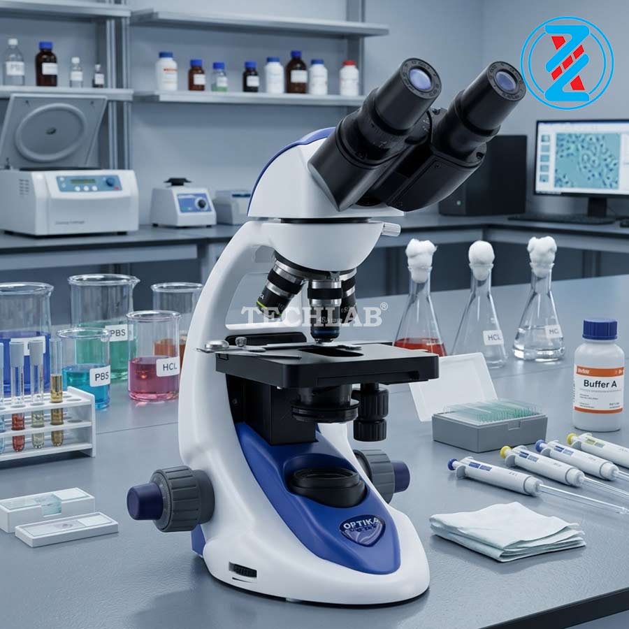 Kính Hiển Vi Sinh Học 2 Mắt B-192PL_OPTIKA