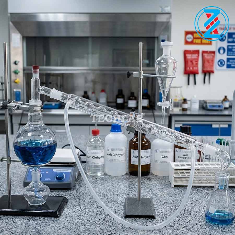 Bộ Chưng Cất Cồn Dạng Nằm Ngang