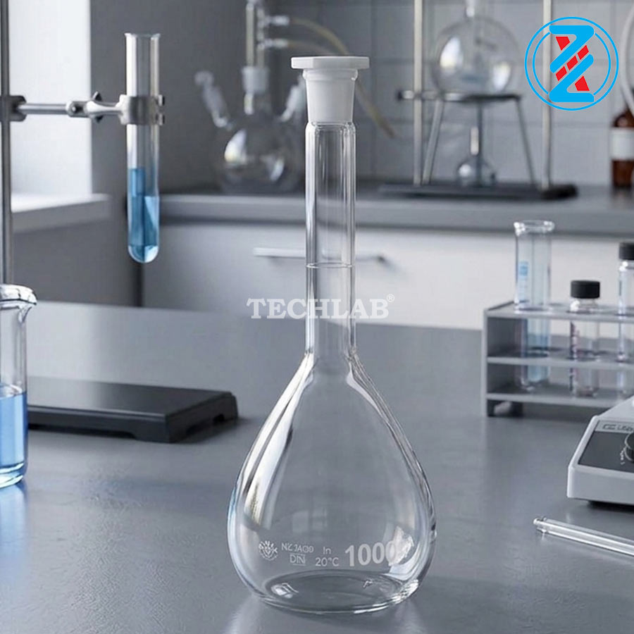 Bình Định Mức Trắng Nút Nhựa Simax