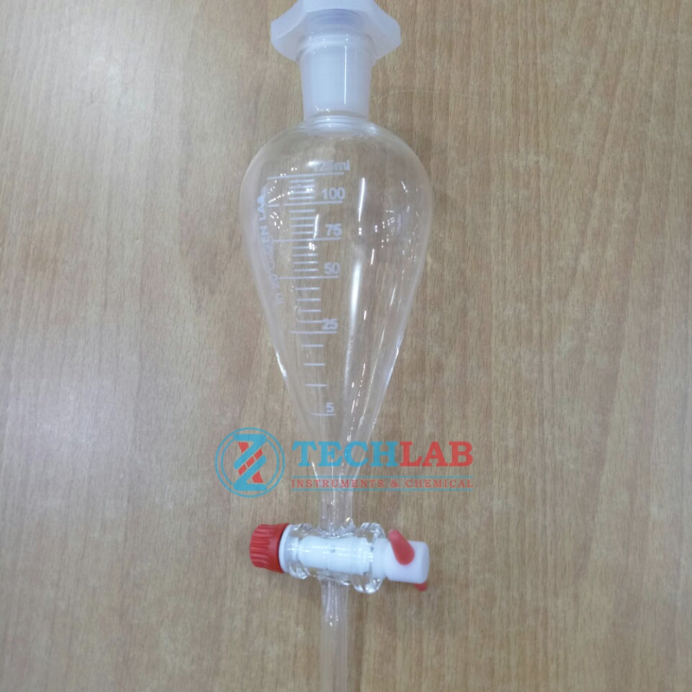 Bình Lắng Gạn Quả Lê KN Chia Vạch 125ml_GENLAB