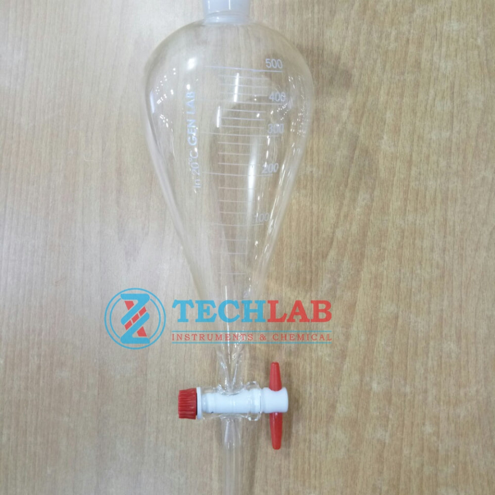 Bình Lắng Gạn Quả Lê KN Chia Vạch 500ml_GENLAB