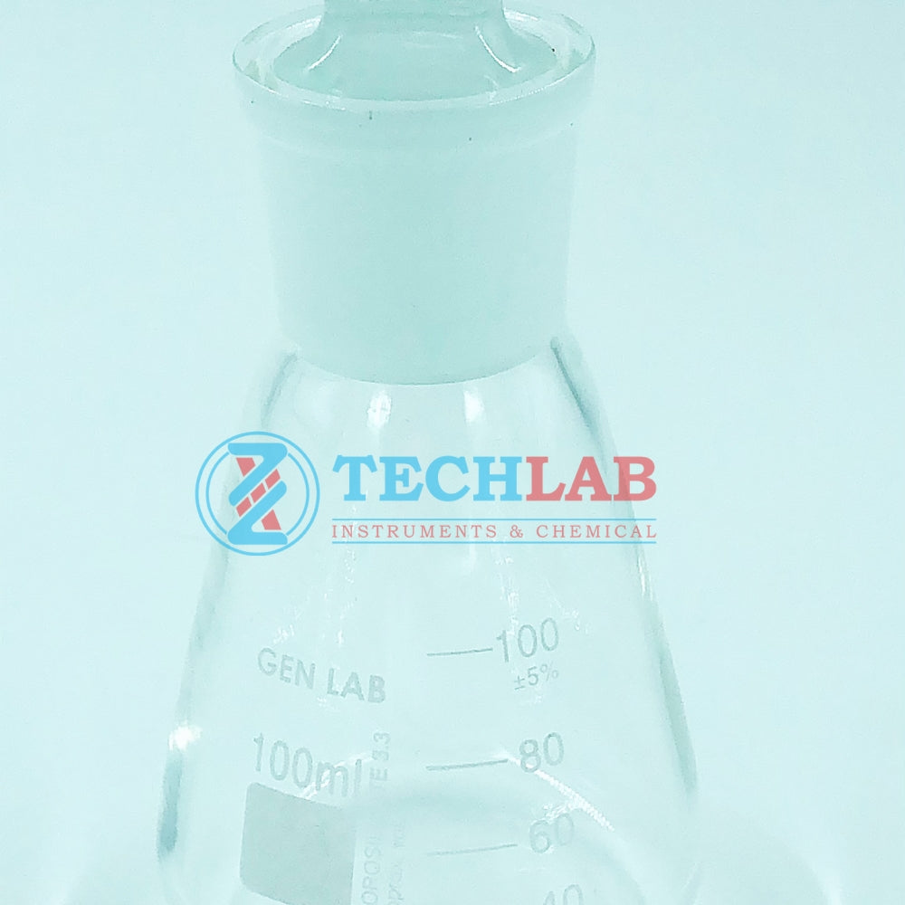 BÌNH TAM GIÁC CÓ NÚT 100ml_GENLAB
