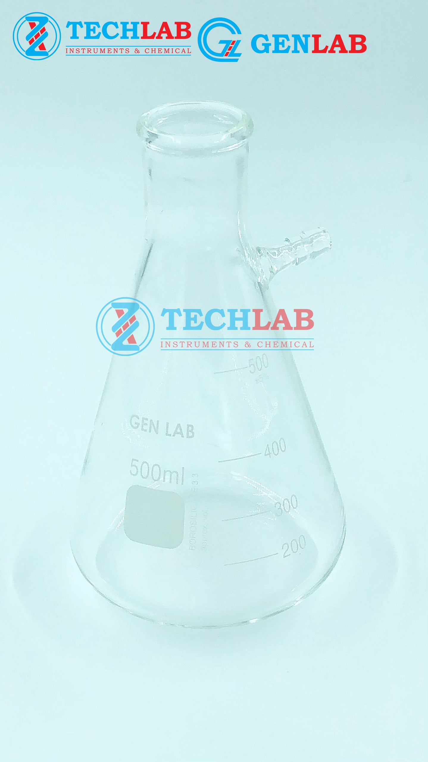 BÌNH TAM GIÁC CÓ VÒI 500ML_GENLAB