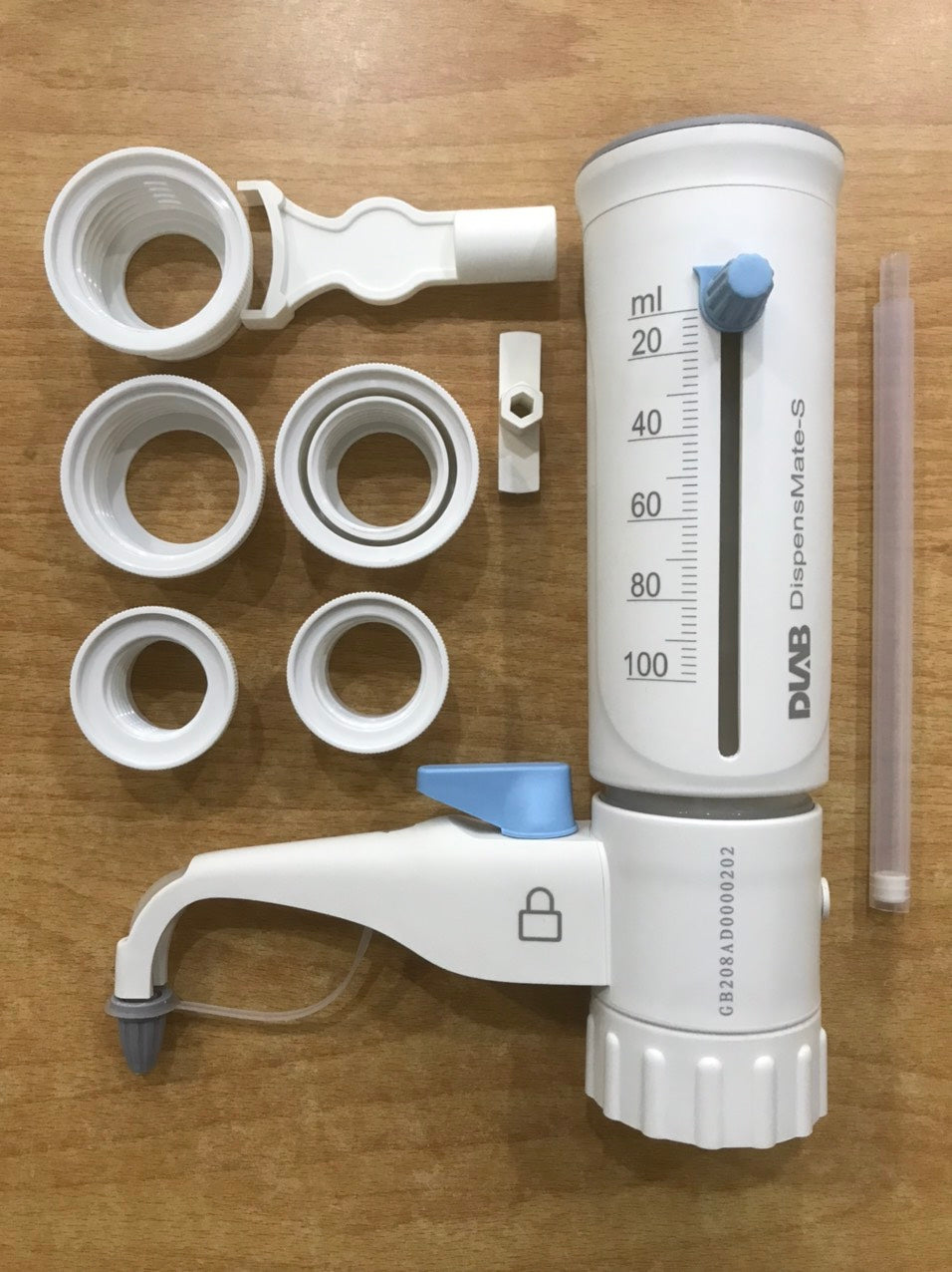 DỤNG CỤ RÓT MẪU KẾT NỐI VỚI BÌNH ĐỰNG DISPENSMATE-S 10-100ML_DLAB