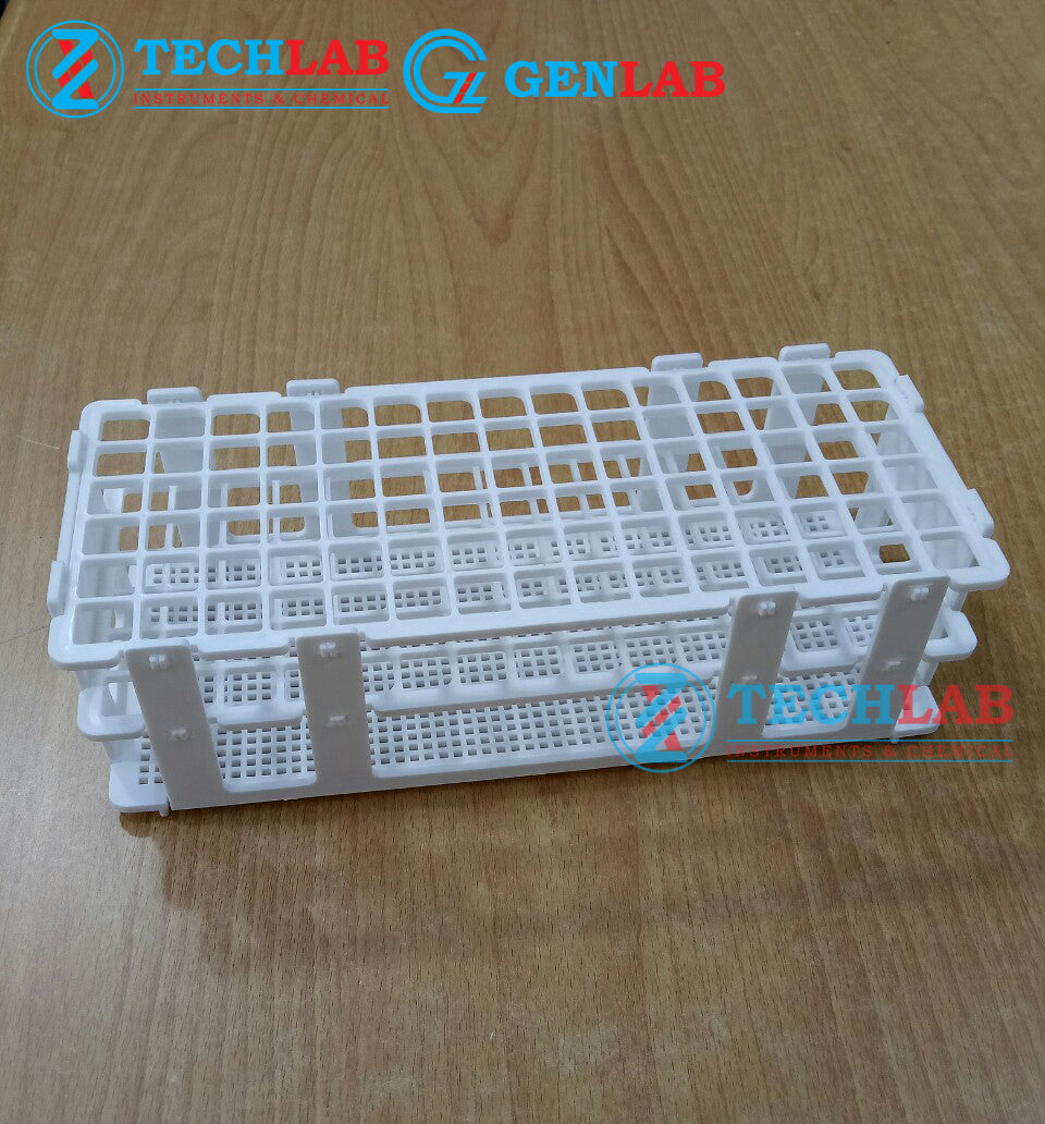GIÁ ĐỂ ỐNG NGHIỆM NHỰA F13mm X 90 Ô_GENLAB