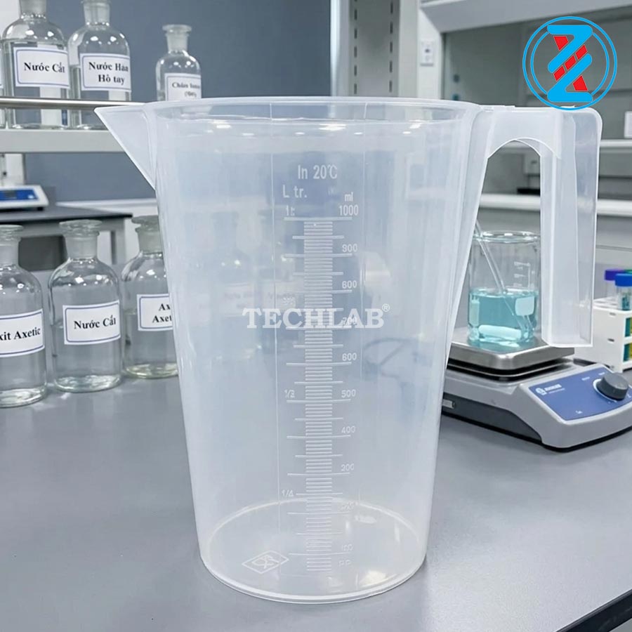 CỐC NHỰA PP CÓ QUAI 1000ML_GENLAB