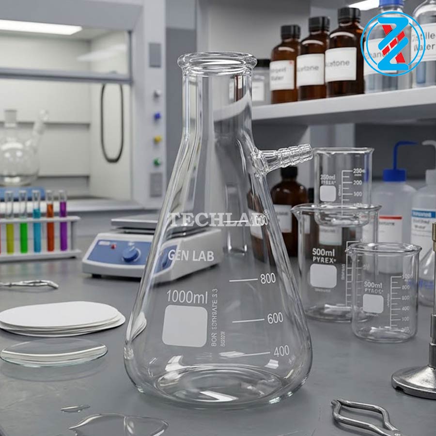 BÌNH TAM GIÁC CÓ VÒI 1000ML_GENLAB