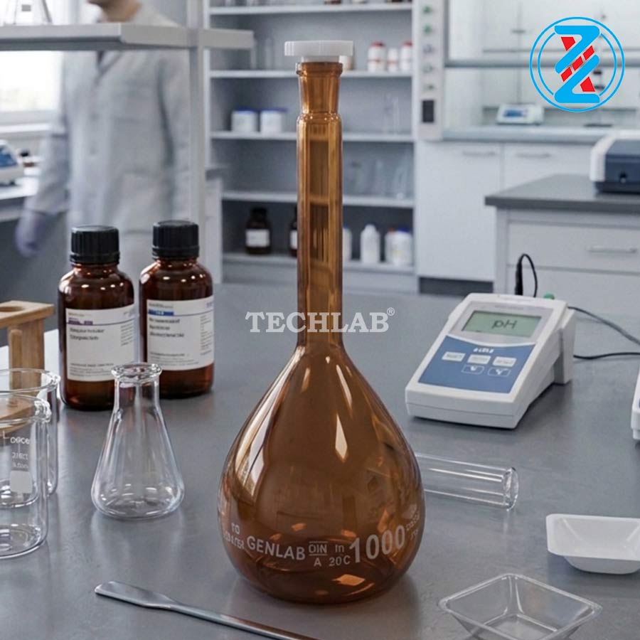 BÌNH ĐỊNH MỨC NÂU 1000ml_GENLAB
