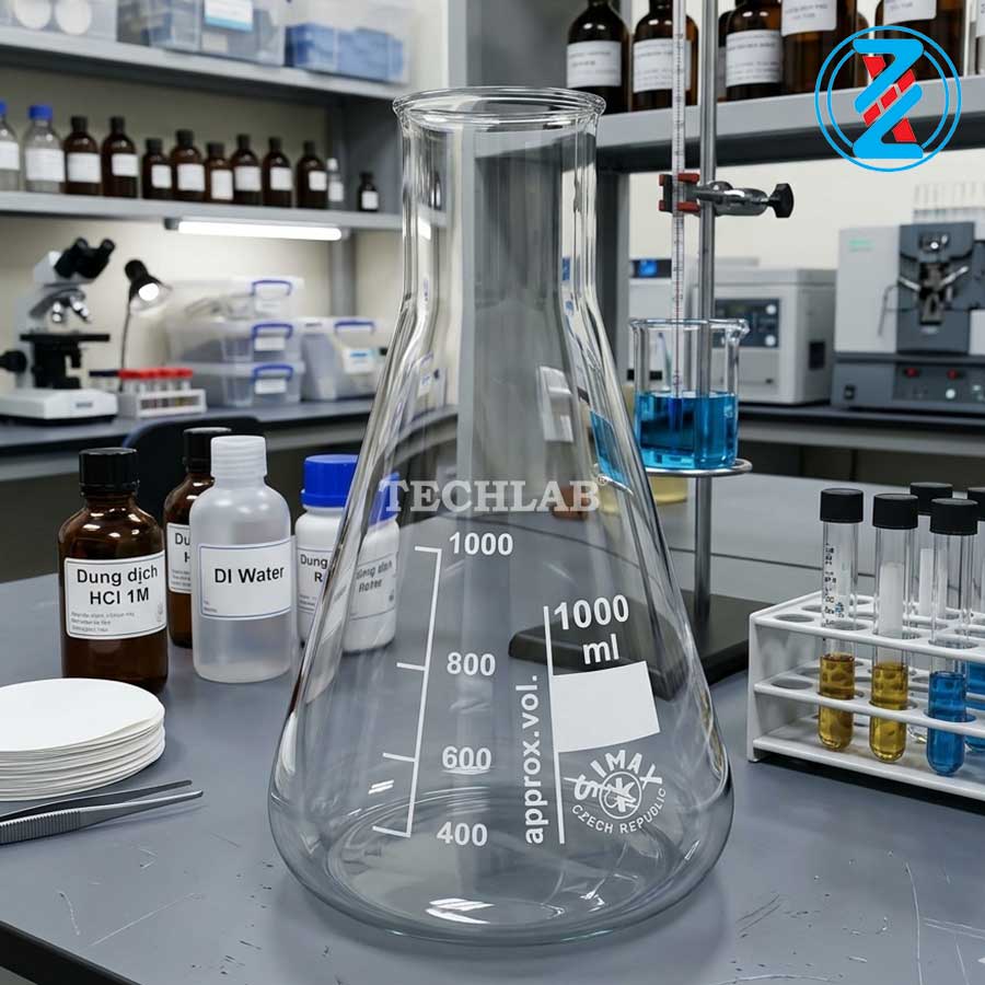 Bình Tam Giác Miệng Rộng 1000ml_SIMAX