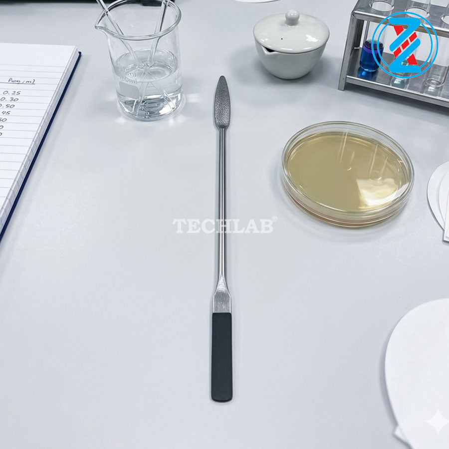 THÌA INOX 2 ĐẦU DẸP 210mm_GENLAB