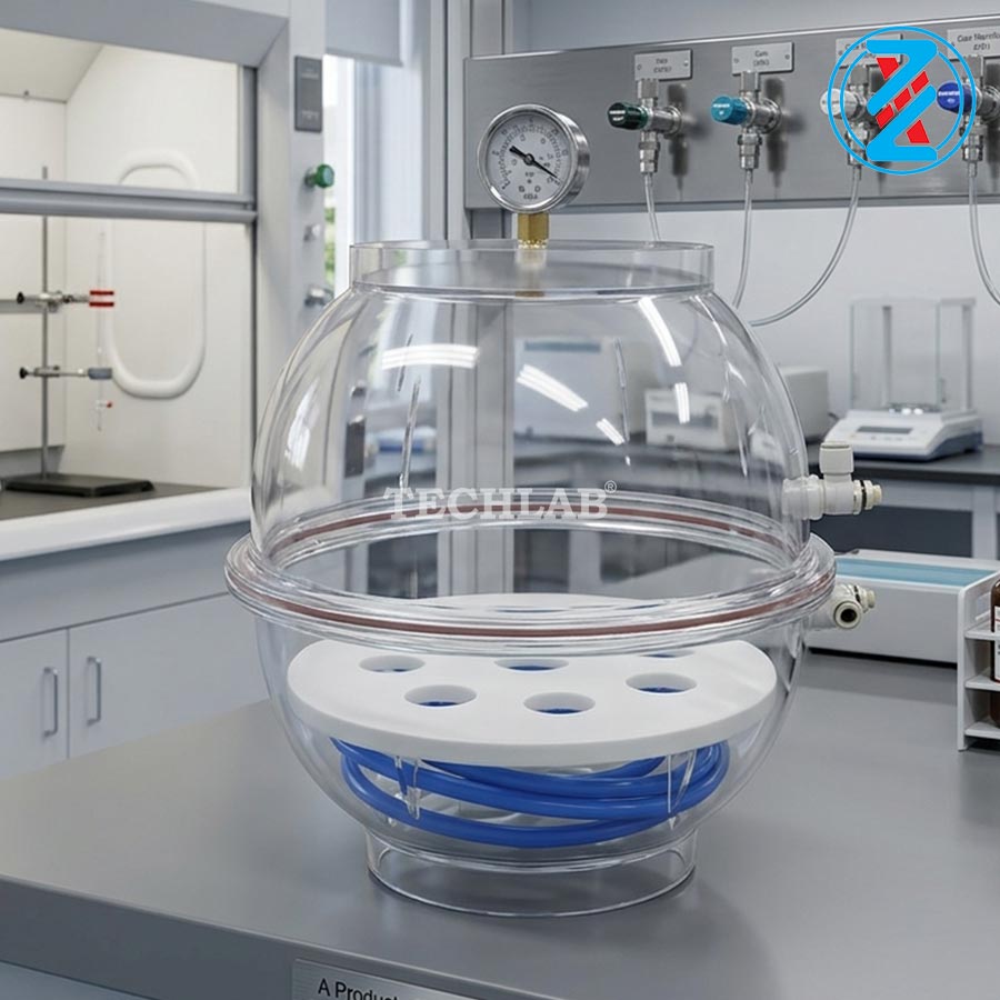 BÌNH HÚT ẨM CHÂN KHÔNG NHỰA PHI 250mm (IPC250)_GENLAB