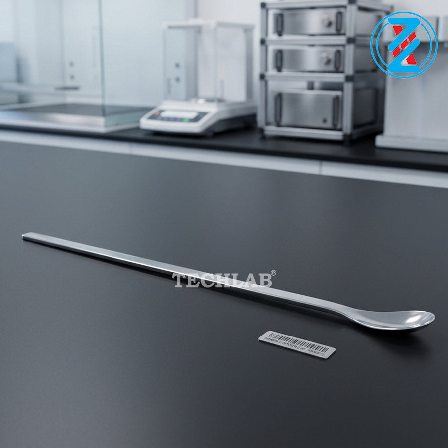 THÌA INOX 1 ĐẦU TRÒN 260mm_GENLAB