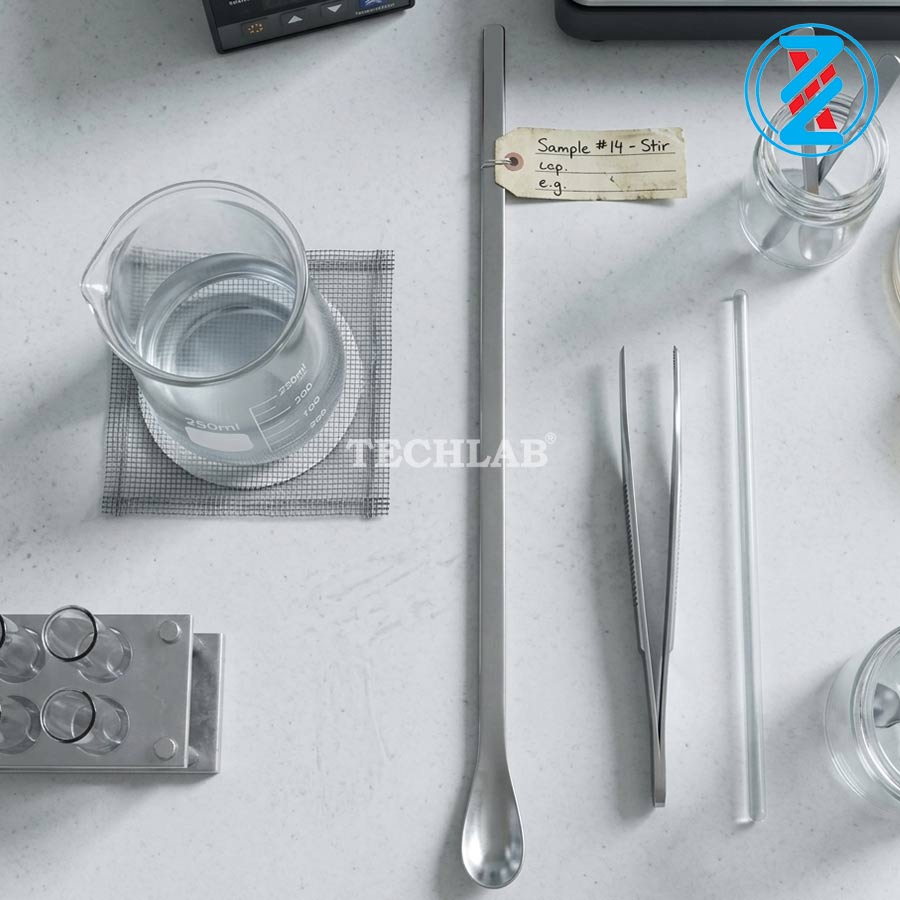 THÌA INOX 1 ĐẦU TRÒN 260mm_GENLAB