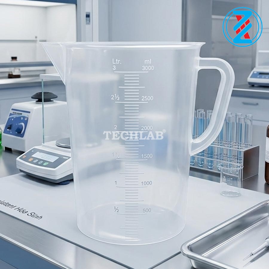 CỐC NHỰA PP CÓ QUAI 3000ML_GENLAB