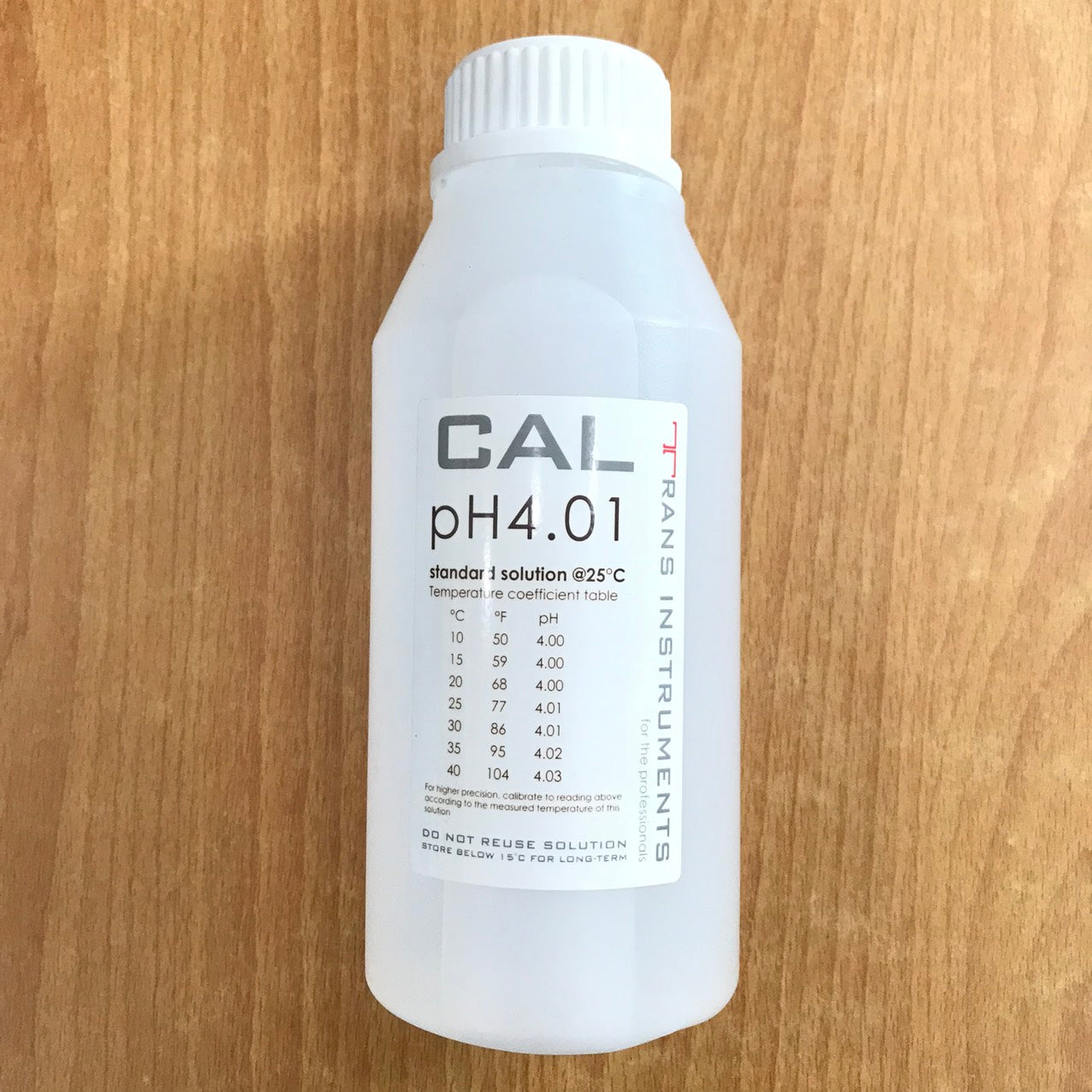 Dung Dịch Chuẩn PH 4.01 500ml_Trans Instruments