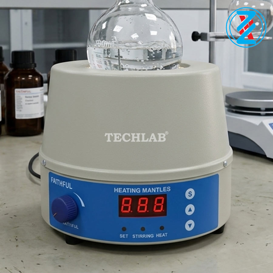 Bếp Đun Bình Cầu Hiện Số Có Khuấy Từ 98-II-C 500ml