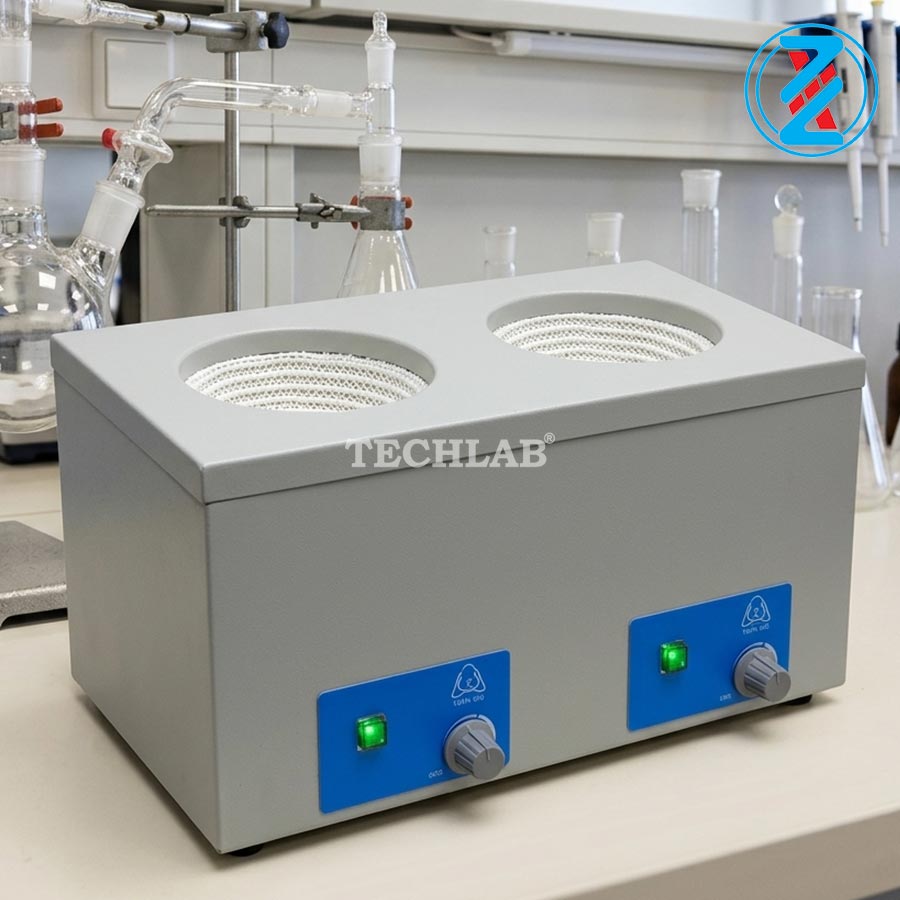 Bếp Đun Bình Cầu 2 Chỗ 98-V-B 500ml