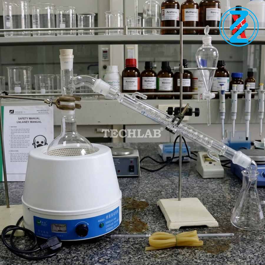 Bộ Chưng Cất Tinh Dầu Bằng Phương Pháp Lôi Cuốn Hơi Nước
