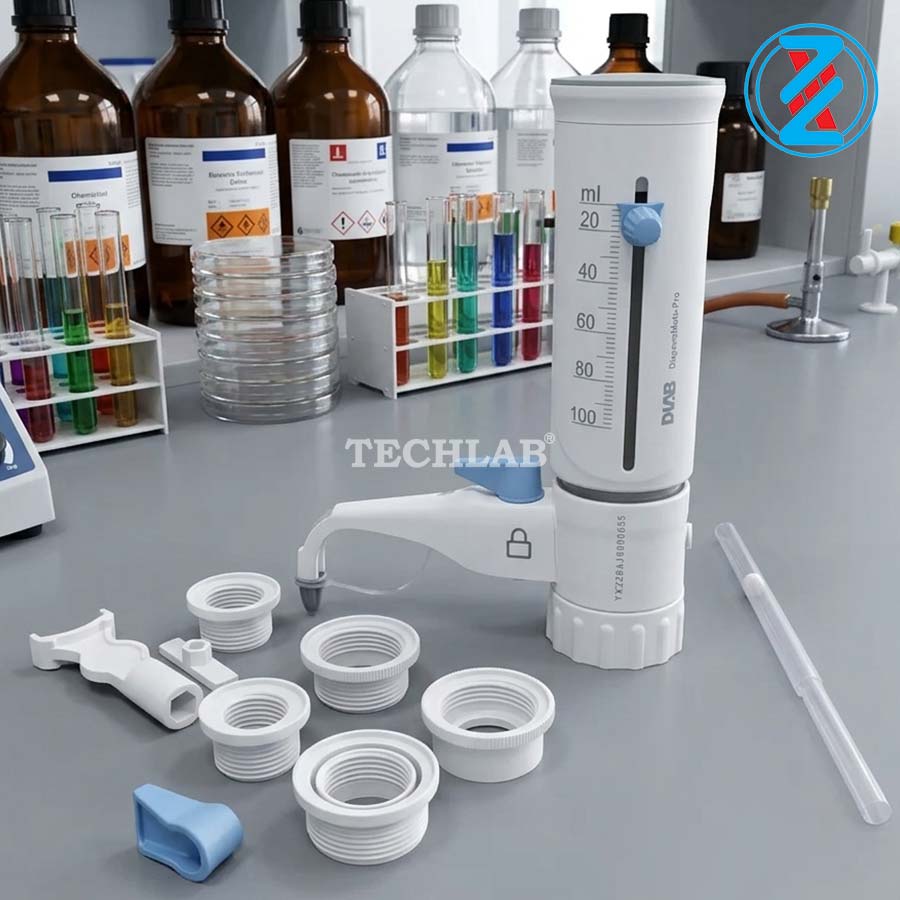 DỤNG CỤ RÓT MẪU KẾT NỐI VỚI BÌNH ĐỰNG DISPENSMATE-PRO 10-100ML_DLAB