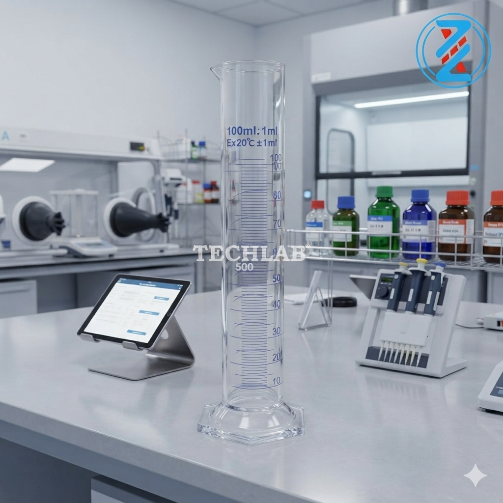ỐNG ĐONG THỦY TINH ĐẾ LỤC GIÁC 100ml_GENLAB