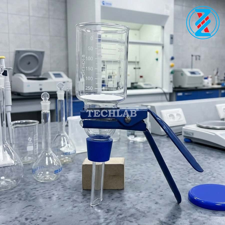 PHỄU LỌC VI SINH NÚT SILICONE 300ml_GENLAB