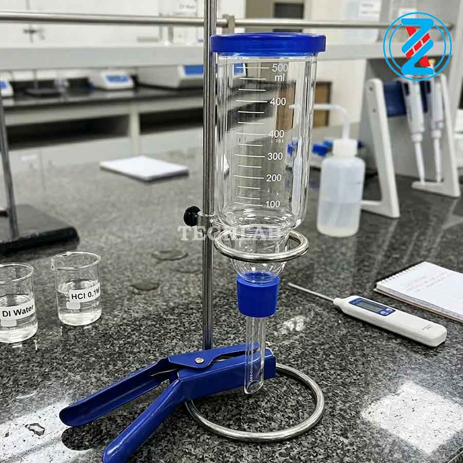 PHỄU LỌC VI SINH NÚT SILICONE 500ml_GENLAB