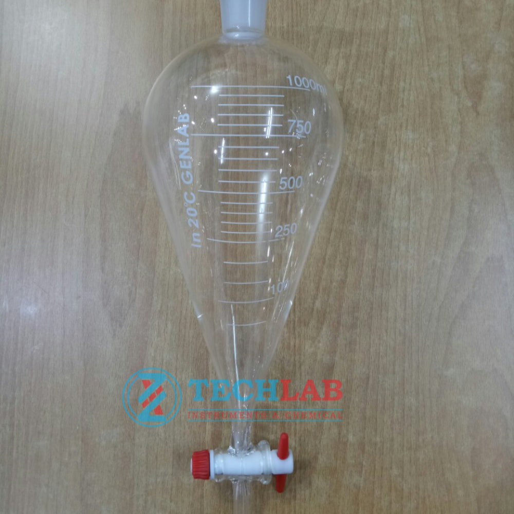 Bình Lắng Gạn Quả Lê KN Chia Vạch 1000ml_GENLAB