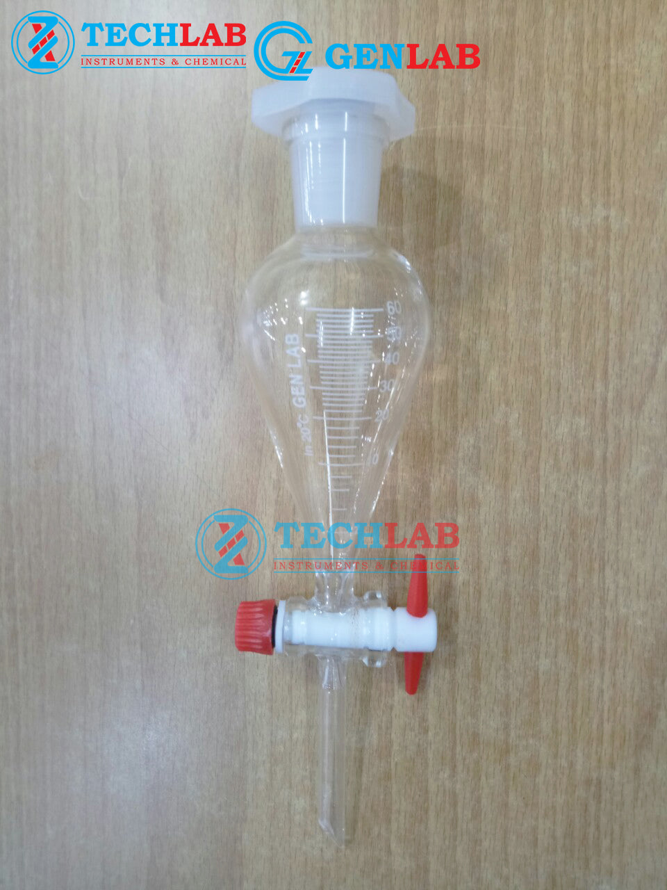 Bình Lắng Gạn Quả Lê KN Chia Vạch 60ml_GENLAB