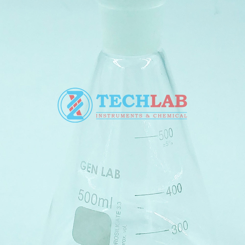 BÌNH TAM GIÁC CÓ NÚT 500ml_GENLAB