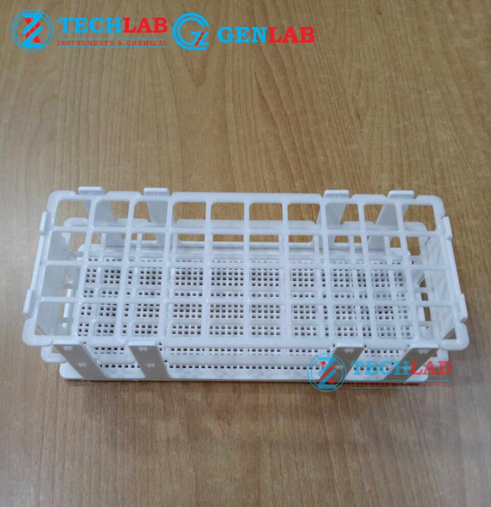 GIÁ ĐỂ ỐNG NGHIỆM NHỰA F20mm X 40 Ô_GENLAB