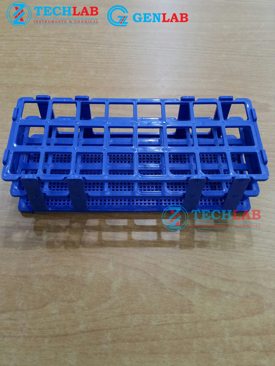 GIÁ ĐỂ ỐNG NGHIỆM NHỰA F25mm X 24 Ô_GENLAB