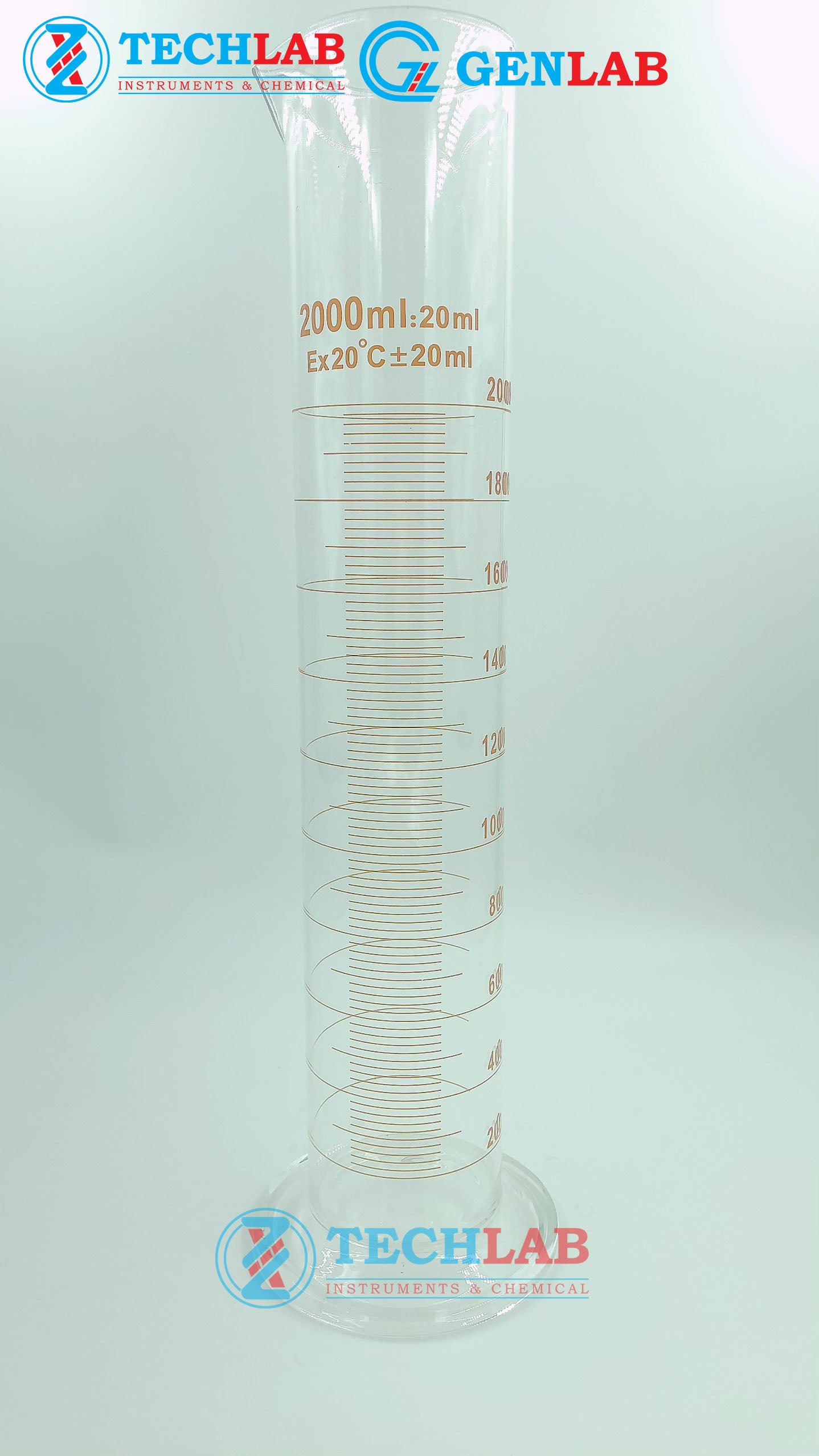 ỐNG ĐONG THỦY TINH 2000ml_GENLAB