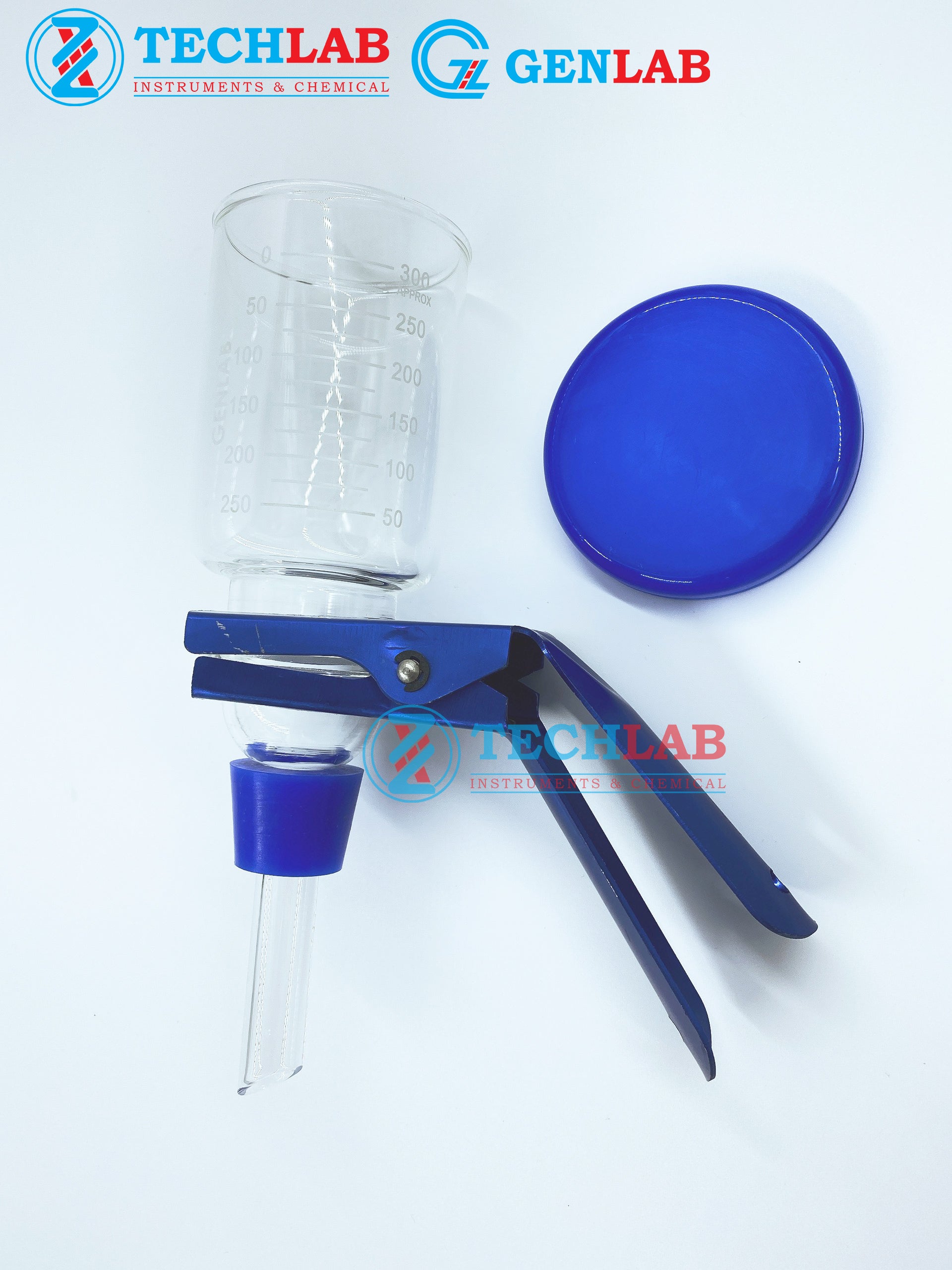 PHỄU LỌC VI SINH NÚT SILICONE 300ml_GENLAB