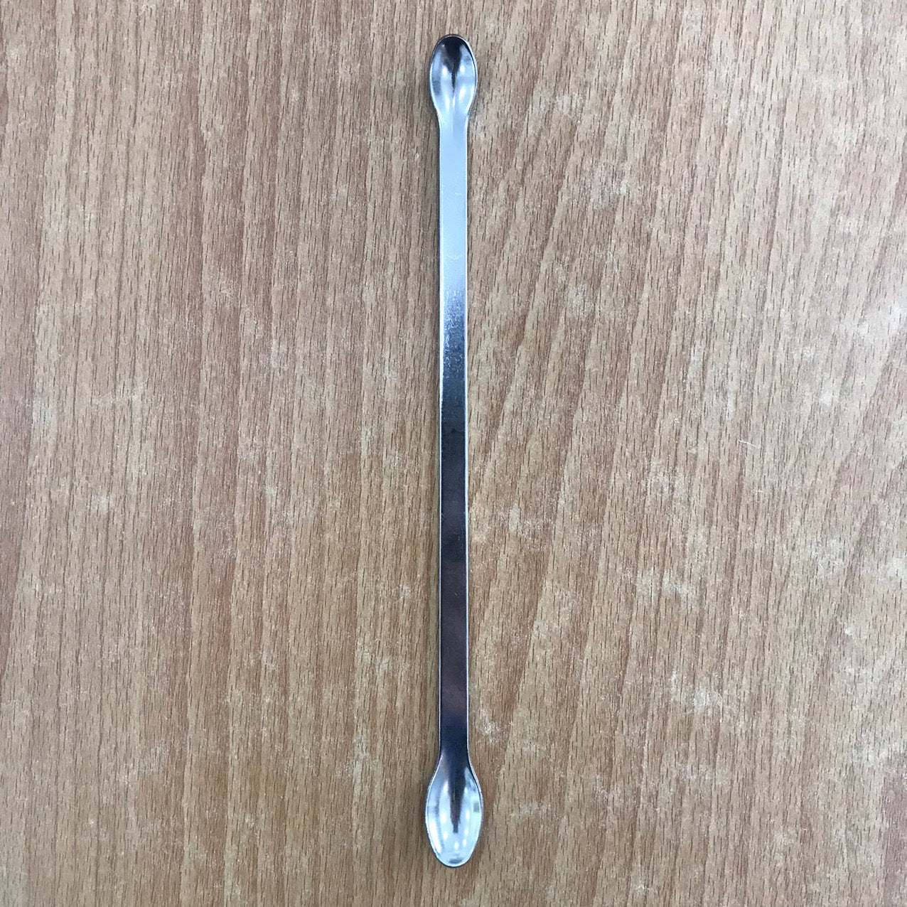THÌA INOX 2 ĐẦU TRÒN 200mm_GENLAB